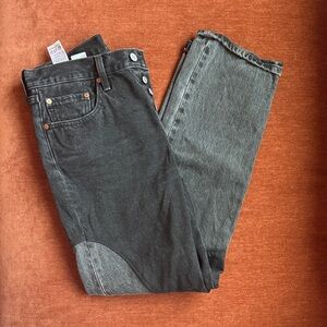 Levi's 501s Two-Tone Black and Gray Straight Leg Jeans